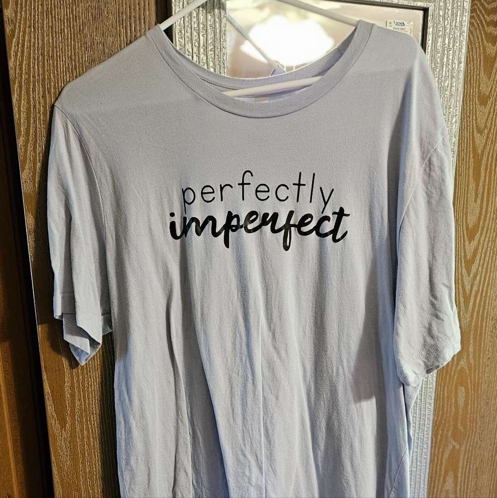 Perfectly Imperfect Unisex Graphic Tee - Light Blue
